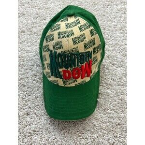 Y2K Mountain Dew Fitted Size Large Retro Soda Gaming MLG Baseball Cap Hat Logo